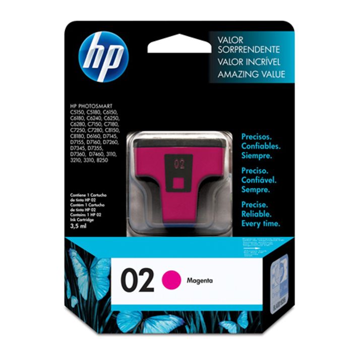 Cartucho HP 02 C8772WL Magenta | Cartuchos y Botellas Tinta | OfficeMax -  OfficeMax