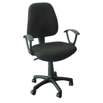 Silla-Secretarial-Michigan-Tela-Negro