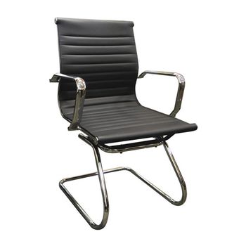 Silla-de-Visita-Modello-Polipiel-Negro