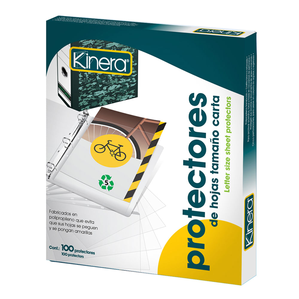 Protector De Hojas Carta Kinera 100h Protectores Para Hojas Officemax Kiosko 0541