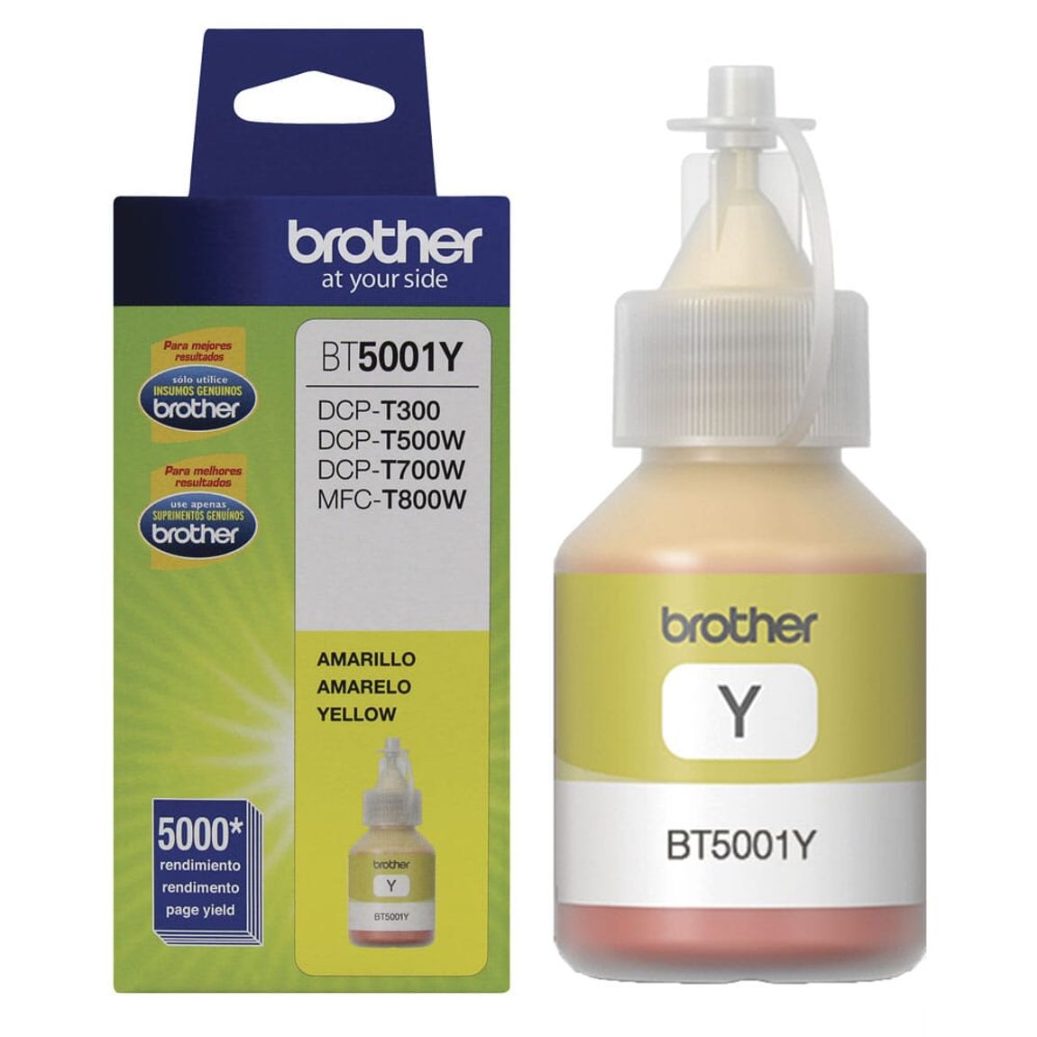 Tinta para Impresora Brother BT5001Y Amarillo | Botellas deTinta - OfficeMax