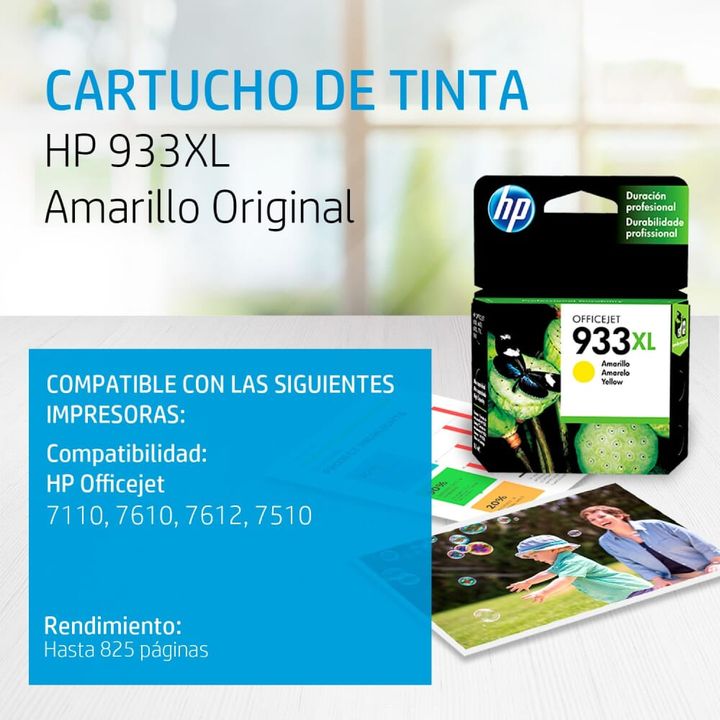 Cartucho HP 933XL Amarillo | Cartuchos deTinta - OfficeMax