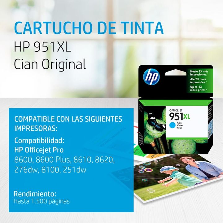 Cartucho HP 951XL Cyan | Cartuchos deTinta - OfficeMax