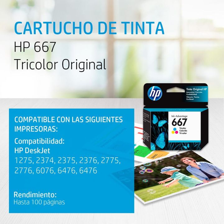 Cartucho HP 667 Tricolor | Cartuchos deTinta - OfficeMax