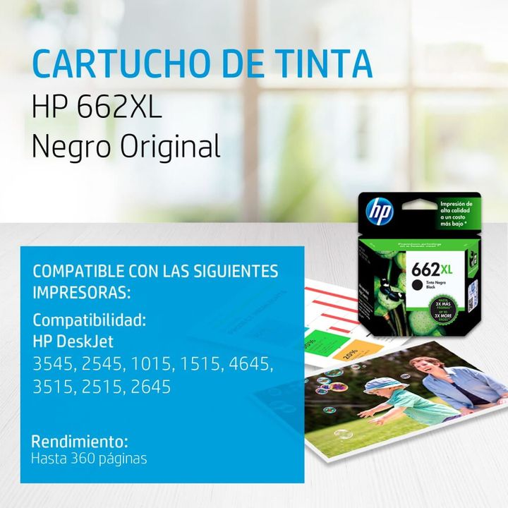 Cartucho HP 662XL Negro | Cartuchos deTinta - OfficeMax