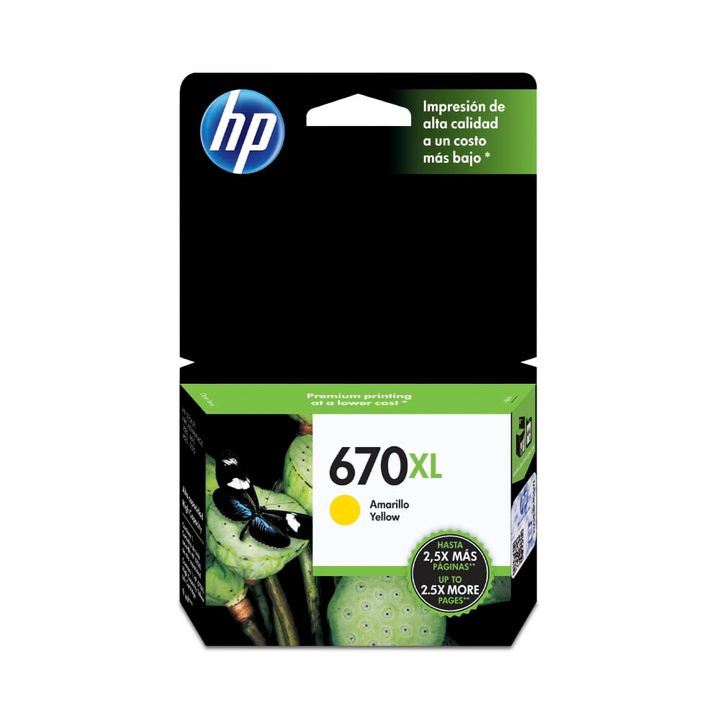Cartucho HP 670XL Amarillo | Cartuchos deTinta - OfficeMax