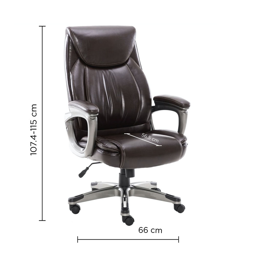 Silla Ejecutiva Lia, Negro | Sillas Ejecutivas | OfficeMax - Kiosko