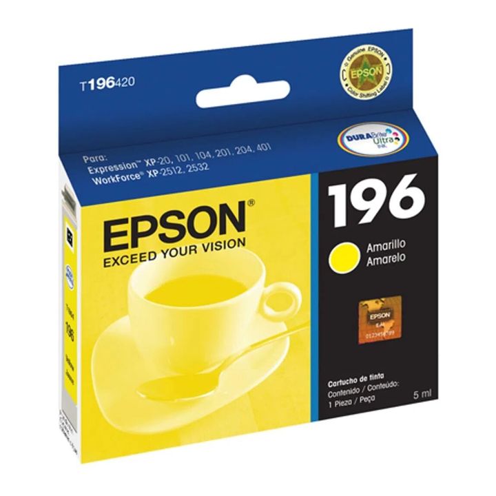 Cartucho Epson 196 Amarillo | Cartuchos deTinta - OfficeMax