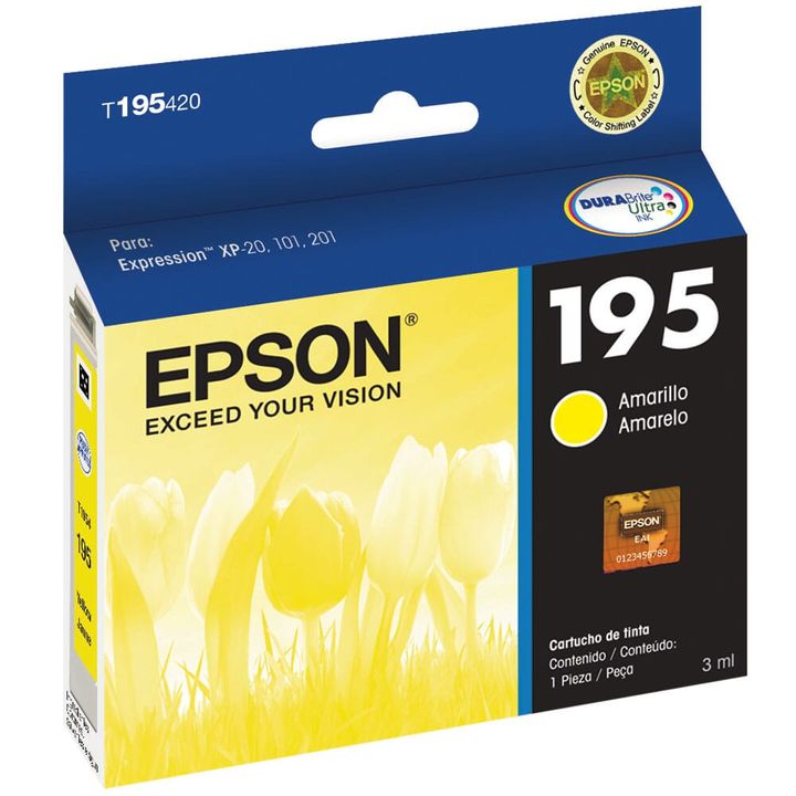 Cartucho Epson 195 Amarillo | Cartuchos deTinta - OfficeMax